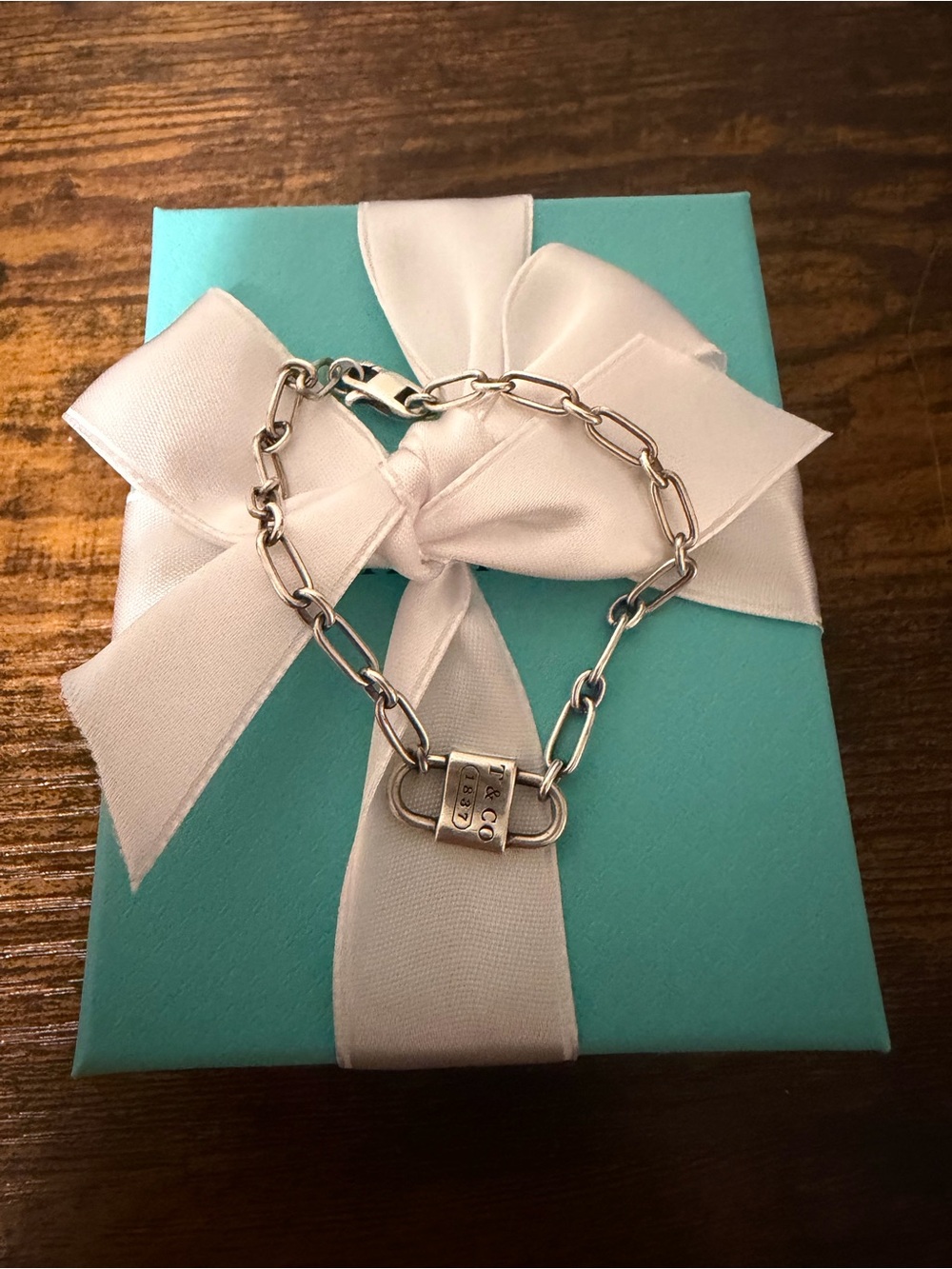 Tiffany & Co. Small Double Lock Bracelet in Sterling Silver